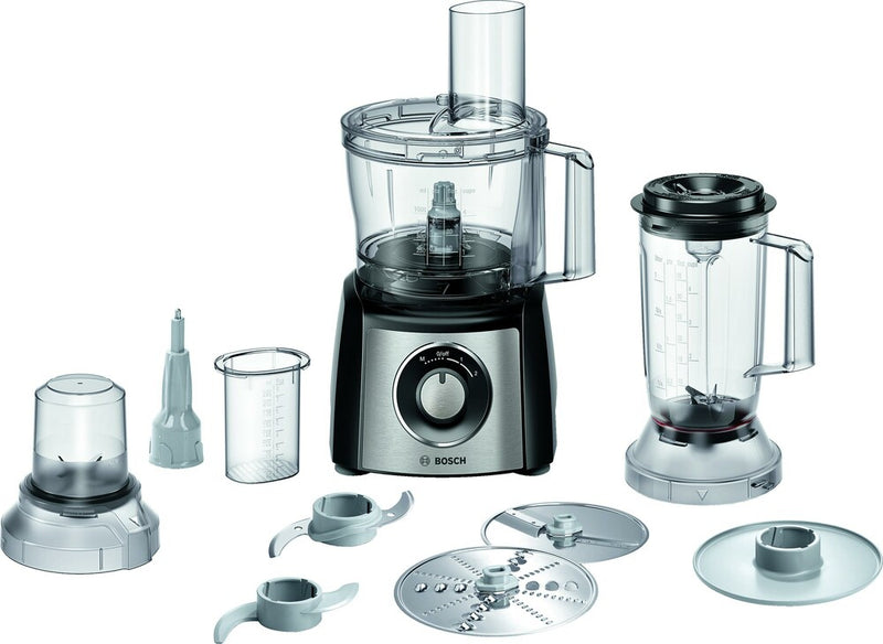 Bosch MCM3PM386 foodprocessor 900 W 2,3 L Sort, Transparent
