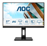 AOC P2 Q27P2Q computerskærm 68,6 cm (27") 2560 x 1440 pixel Quad HD LED Sort