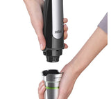 Braun MultiQuick 7 MQ 7045X 1,25 L Nedsænkning blender 1000 W Sort, Rustfrit stål