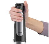 Braun MultiQuick 7 MQ 7045X 1,25 L Nedsænkning blender 1000 W Sort, Rustfrit stål