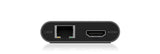 ICY BOX IB-DK4050-CPD Ledningsført USB 3.2 Gen 1 (3.1 Gen 1) Type-C Anthracit