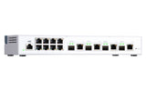 QNAP QSW-M408-4C netværksswitch Administreret L2 Gigabit Ethernet (10/100/1000) Hvid