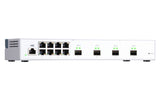 QNAP QSW-M408S netværksswitch Administreret L2 Gigabit Ethernet (10/100/1000) Hvid