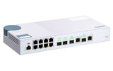 QNAP QSW-M408-2C netværksswitch Administreret L2 10G Ethernet (100/1000/10000) Hvid