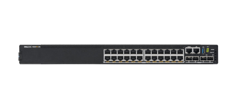 DELL N2224PX-ON Administreret L3 2.5G Ethernet (100/1000/2500) Strøm over Ethernet (PoE) 1U Sort