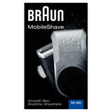 Braun MobileShave PocketGo M90 Blå, Sølv
