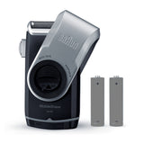 Braun MobileShave PocketGo M90 Blå, Sølv