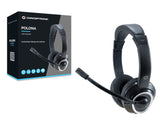 Conceptronic POLONA Headset Ledningsført Opkald/musik USB Type-A Sort