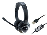 Conceptronic POLONA Headset Ledningsført Opkald/musik USB Type-A Sort