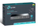 TP-Link TL-SG1016D Ikke administreret Gigabit Ethernet (10/100/1000) Sort