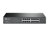 TP-Link TL-SG1016D Ikke administreret Gigabit Ethernet (10/100/1000) Sort