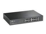 TP-Link TL-SG1016DE Administreret L2 Gigabit Ethernet (10/100/1000) 1U Sort