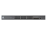 LevelOne GTP-2871 netværksswitch Administreret L3 Gigabit Ethernet (10/100/1000) Strøm over Ethernet (PoE) Grå