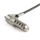 StarTech.com LTLOCKNANO kabellås Sort, Rustfrit stål 2 m