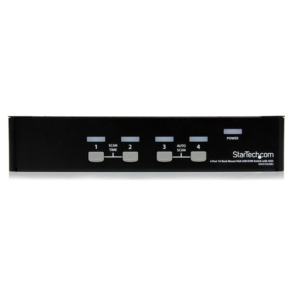 StarTech.com SV431DUSBU KVM Switch Stativ-montering Sort
