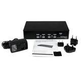 StarTech.com SV431DUSBU KVM Switch Stativ-montering Sort