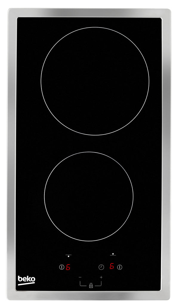 Beko HDMC32400TX kogeplade Rustfrit stål Indbygget 30 cm Keramisk 2 zone(s)