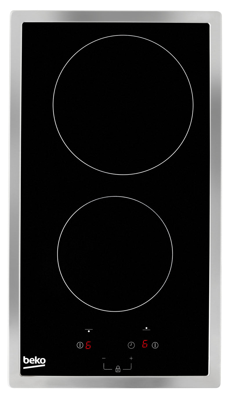 Beko HDMC32400TX kogeplade Rustfrit stål Indbygget 30 cm Keramisk 2 zone(s)