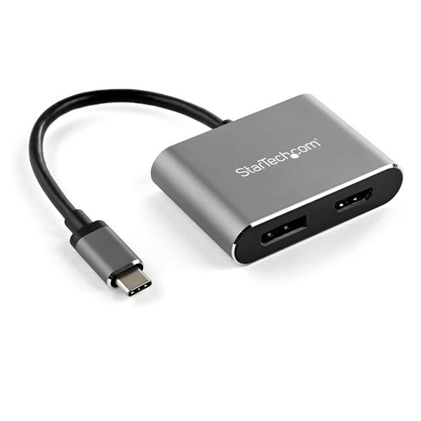 StarTech.com CDP2DPHD USB grafisk adapter 3840 x 2160 pixel Sort, Grå