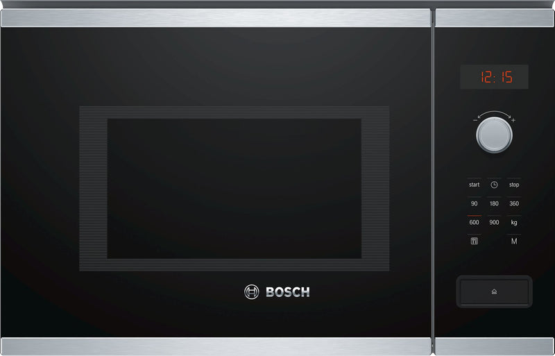 Bosch Serie 4 BFL553MS0 mikrobølgeovn Sort, Rustfrit stål Kombination mikroovn Indbygget 25 L 900 W