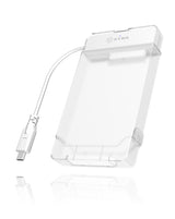 ICY BOX IB-AC703-C HDD/SSD kabinet Gennemsigtig, Hvid 2.5"