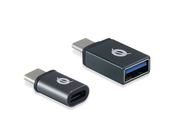 Conceptronic DONN04G kabel kønsskifter USB 3.1 Gen 1 Type-C, USB 2.0 Type-C USB 3.1 Gen 1 Type-A, USB 2.0 Micro Sort