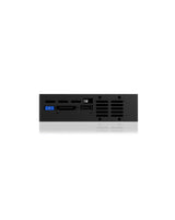 ICY BOX Carrier IB-129SSK-B HDD kabinet Aluminium, Sort 2.5/3.5"