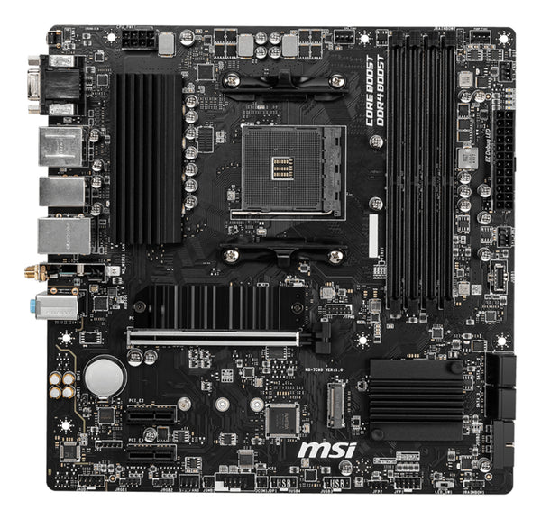 MSI B550M PRO-VDH WIFI bundkort AMD B550 Stik AM4 micro ATX