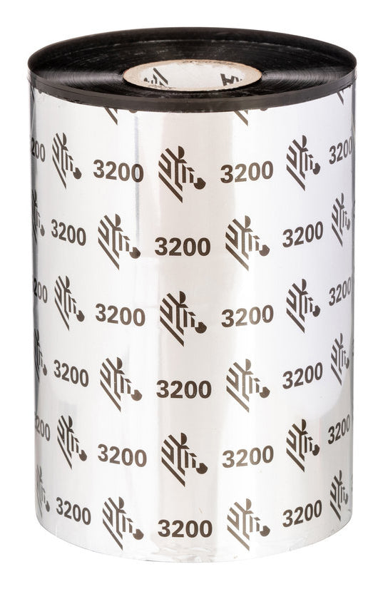 Zebra 3200 Wax-Resin varmebånd 450 m Sort