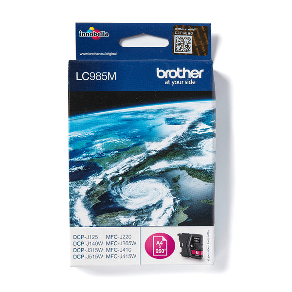 Brother LC985M blækpatron 1 stk Original Magenta