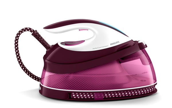 Philips GC7842/40 Dampstrygning station 2400 W 1,5 L SteamGlide Plus strygesål Lilla, Hvid