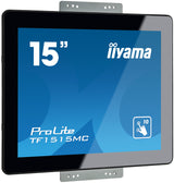 iiyama TF1515MC-B2 computerskærm 38,1 cm (15") 1024 x 768 pixel XGA LED Berøringsskærm Sort
