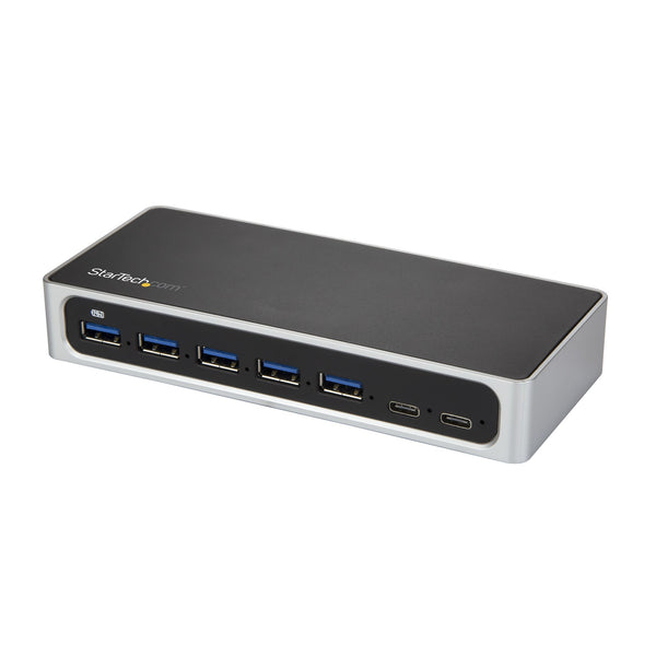 StarTech.com HB30C5A2CSC interface hub USB 3.2 Gen 1 (3.1 Gen 1) Type-B 5000 Mbit/s Sort, Sølv