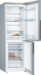 Bosch Serie 4 KGV33VLEA køle-/fryseskab Fritstående 289 L Rustfrit stål