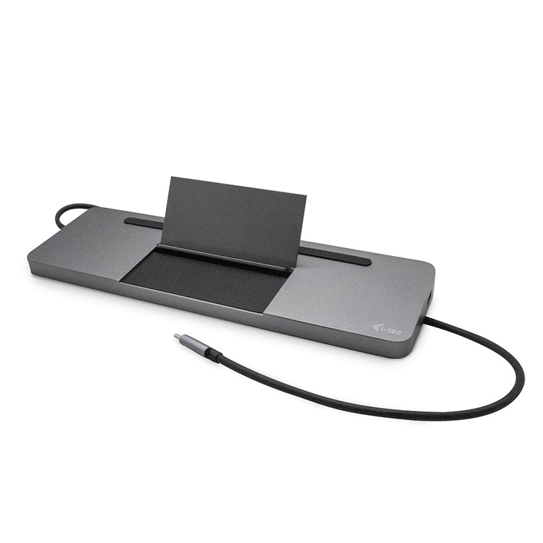 i-tec Metal C31FLATDOCKPDPRO dockingstation Ledningsført USB 3.2 Gen 1 (3.1 Gen 1) Type-C Grå