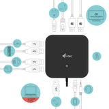 i-tec C31DUALDPDOCKPD100W dockingstation Ledningsført USB 3.2 Gen 1 (3.1 Gen 1) Type-C Sort