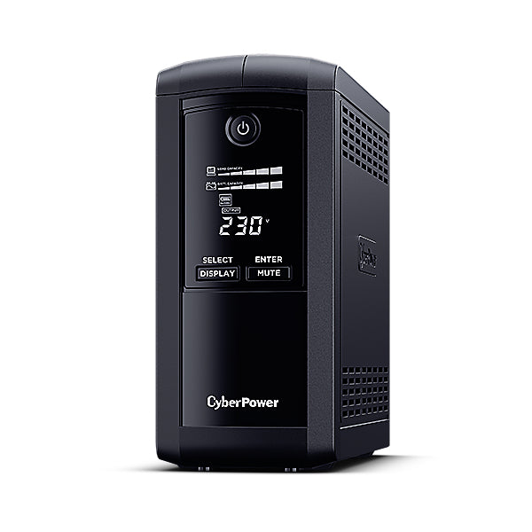 CyberPower VP700EILCD UPS-enhed Interaktivt indgangsstik 0,7 kVA 390 W 6 AC stikkontakt(er)