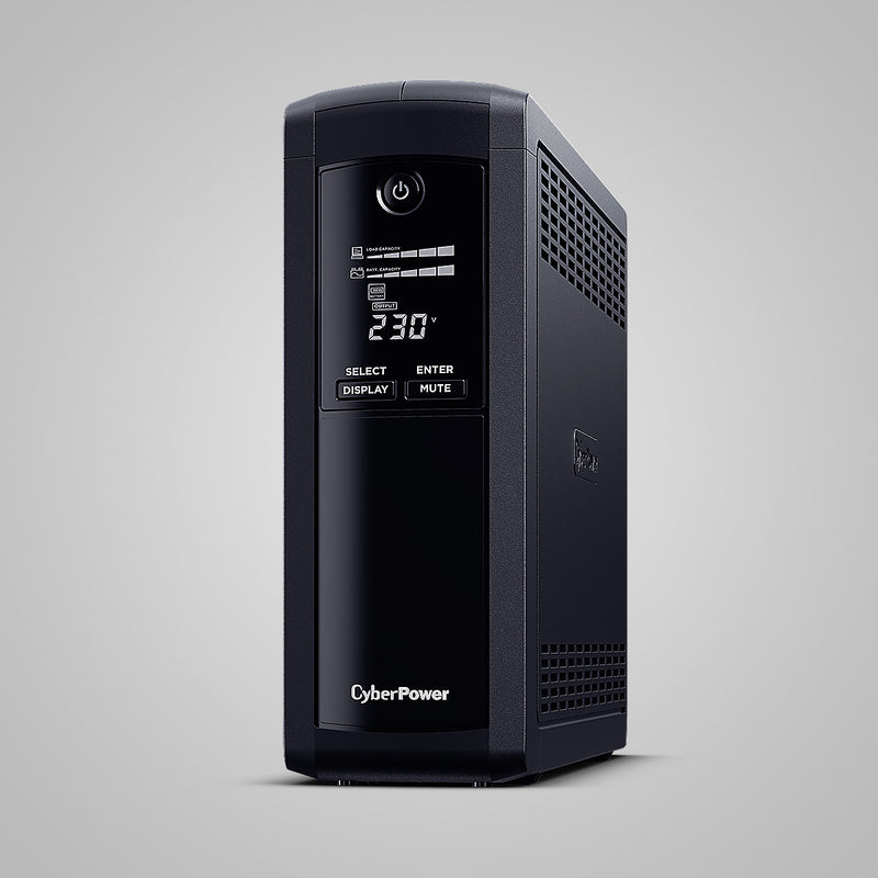 CyberPower Tracer III VP1600ELCD-FR UPS-enhed Interaktivt indgangsstik 1,6 kVA 900 W 5 AC stikkontakt(er)
