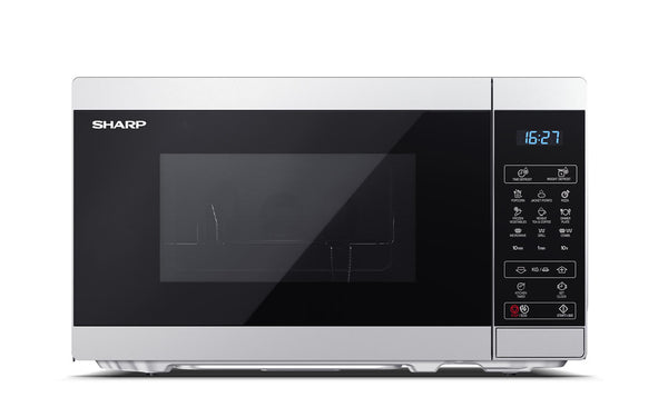 Sharp YC-MG02E-S mikrobølgeovn Sort, Stål Kombination mikroovn Bordplade 20 L 800 W