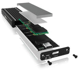 ICY BOX IB-1824ML-C31 SSD kabinet Sort M.2
