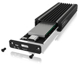ICY BOX IB-1824ML-C31 SSD kabinet Sort M.2