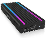 ICY BOX IB-1824ML-C31 SSD kabinet Sort M.2