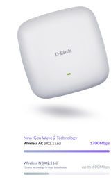 D-Link AC2300 1700 Mbit/s Hvid Strøm over Ethernet (PoE)