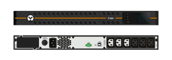 Vertiv Liebert EDGE-1000IRM1U UPS-enhed Interaktivt indgangsstik 1 kVA 900 W 3 AC stikkontakt(er)