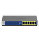 NETGEAR GS516PP Ikke administreret Gigabit Ethernet (10/100/1000) Strøm over Ethernet (PoE) Blå, Grå