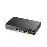 Zyxel GS2220-10HP-EU0101F netværksswitch Administreret L2 Gigabit Ethernet (10/100/1000) Strøm over Ethernet (PoE) Sort