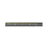 Zyxel GS2220-50HP-EU0101F netværksswitch Administreret L2 Gigabit Ethernet (10/100/1000) Strøm over Ethernet (PoE) Sort