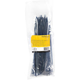 StarTech.com CBMZT10B kabelsamler Udløselig kabelbinder Nylon, Plast Sort 100 stk