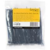 StarTech.com CBMZT4B kabelsamler Udløselig kabelbinder Nylon, Plast Sort 100 stk