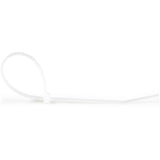 StarTech.com CBMZT10N kabelsamler Udløselig kabelbinder Nylon, Plast Hvid 100 stk